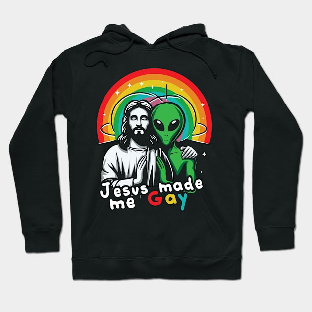 Jesus Made Me Gay Hoodie by Trendsdk